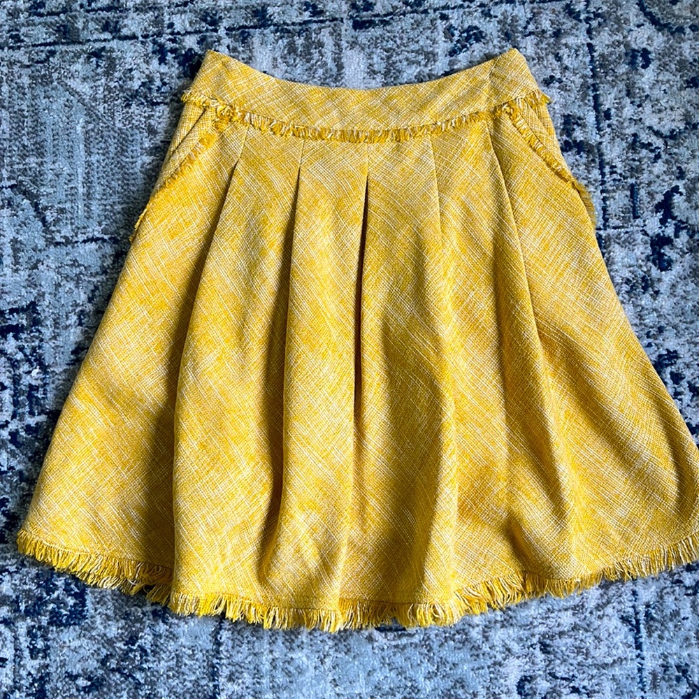 Lovely Anthropologie Yellow Skirt